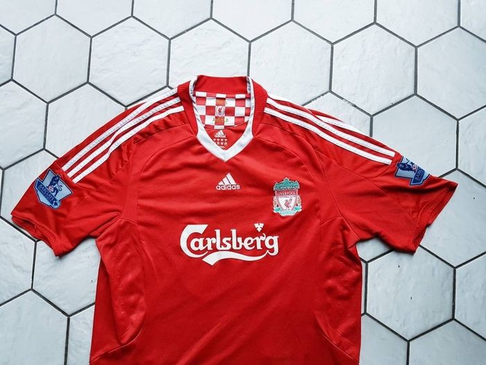 Liverpool Adidas Carlsberg football soccer jersey Mooney Size XL