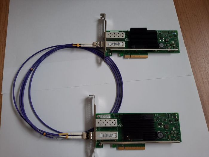 10Gb Network bundle 2x dual 10Gb network card + 3m fibre cable