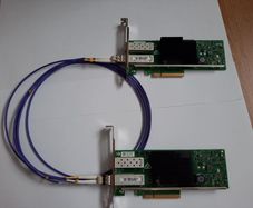 10Gb Network bundle 2x dual 10Gb network card + 3m fibre cable