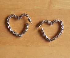 Beautiful heart earrings