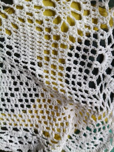 Vintage Embroidered lace Tablecloth