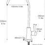 Drinking Water Tap, SUS304 Stainless Steel, No-Air Gap Reverse Osmosis Tap for Kitchen Bar Sink, Brushed Gold Image 5