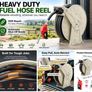 50ft Retractable Diesel Fuel Hose Reel 300 PSI Automatic Nozzle Image 2