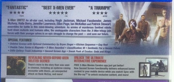 X-Men: Days Of Future Past [2014] Hugh Jackman, James McAvoy, Michael Fassbender, Jennifer Lawrence, Halle Berry, Anna Paquin, Elliot Page, Peter Dinklage, Ian McKellen & Patrick Stewart [Blu-ray Movie]
