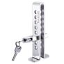 Car Pedal Lock, Stainless Steel 8 Holes Car Clutch Brake Lock Anti Theft Locking Device Image 2