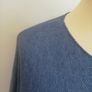 Carla Giannini Women's Angora Mix Top With Heart & Stars New With Tag Blue Image 3
