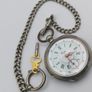 Old Pocket watch and stand Image 5