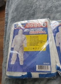 Two large unopened coveralls