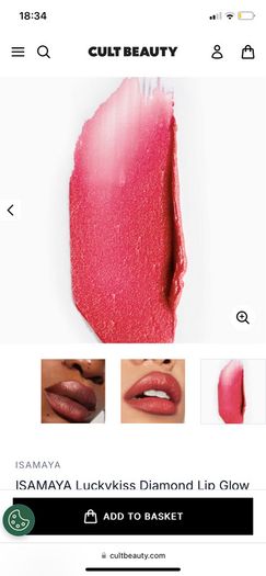 Isamaya diamond lip glow lipstick in bluff