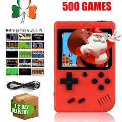 Handheld Game Console PLUS 500 Games 3 Inch Screen