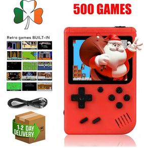 Handheld Game Console PLUS 500 Games 3 Inch Screen
