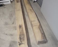 2 ash timber beams