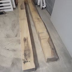 2 ash timber beams