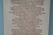 song lyrics, gift, present, birch plywood, birthday, wedding