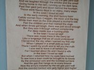 main image for ad song lyrics, gift, present, birch plywood, birthday, wedding
