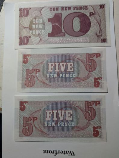British Army money
