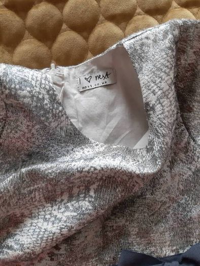 NEXT dress silver size 5-6 years