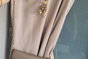 H&amp;M linen mix strappy dress with pockets Sz 12