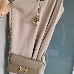 H&M linen mix strappy dress with pockets Sz 12