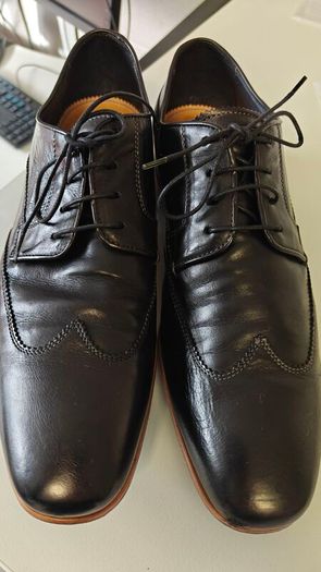 Designer Paul Smith Black Leather Oxford Men's Shoes