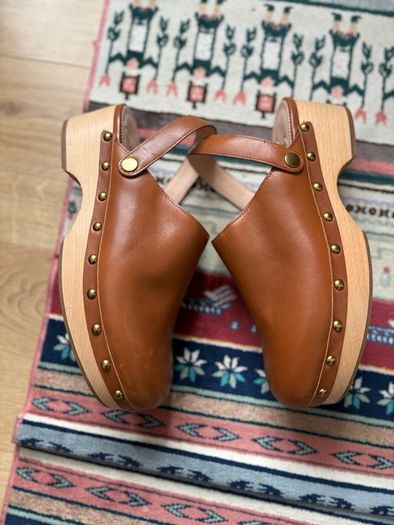 J.Crew Convertible Leather Clogs