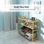 Shoe Rack, 4 Tier Bamboo Shoe Racks Storage Organizer (FREE POSTAGE) Image 5