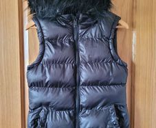 Atmosphere Black Puffer Vest Coat / Gilet