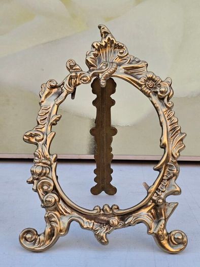 Collection of 3 Vintage Victorian Ornate Gilded Brass Frames