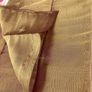 A Pair of Tab Top Voile Curtains. ( Gold) 110 x 230 cm New. Image 4