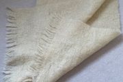 Wide mohair wool scarf