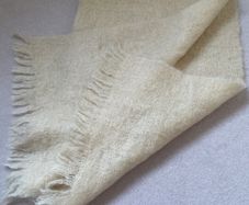 Wide mohair wool scarf