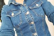 Denim Mini Dress - Size 6