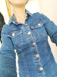 Denim Mini Dress - Size 6