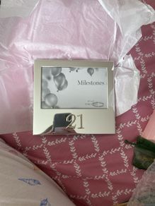 21st silver photo frame
