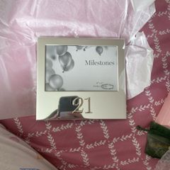 21st silver photo frame