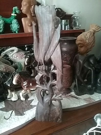Carved Wooden Birds
