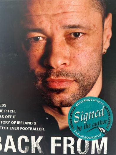 Paul McGrath, Signed Autobiography Back From The Brink, Irish Football Legend