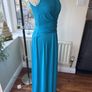 Issa London Turquoise with Flattering neckline Maxi Dress Size 10 Image 3