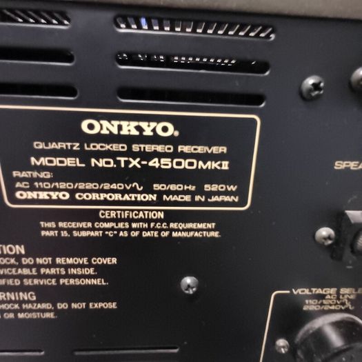 Onkyo TX 4500 MKII Giant Stereo Receiver 85w pc can run 3 Sets of Speakers has dual phono stage inputs Quartz-Locked beast absolutely mint like New fully professionally serviced