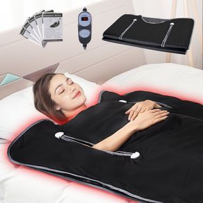 Sauna Blanket  Infrared Heating with Arm Holes for Detox Oxford 71x31in