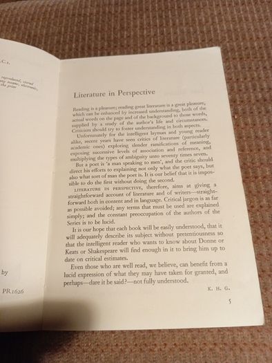 1971 Jane Austen. Literature in Perspective. Norman Sherry. Vintage.