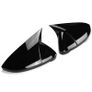 For VW Golf MK7 7.5 GTI R GTD Base 2012-2020 2Pcs Side RearView Mirror Cover Caps Mirror Tools Case Gloss Black Image 2
