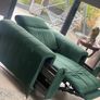 Recliner Emerald Green Arm Chair Image 4