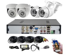 4 Camera Ctv Dvr Camera Set