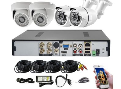 4 Camera Ctv Dvr Camera Set