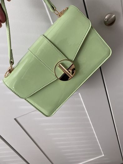 Handbag Green Patent