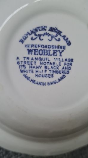 6 Bowls J&G Meakin Herefordshire WEOBLEY