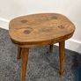 Antique hand crafted French stool/ low table Image 3