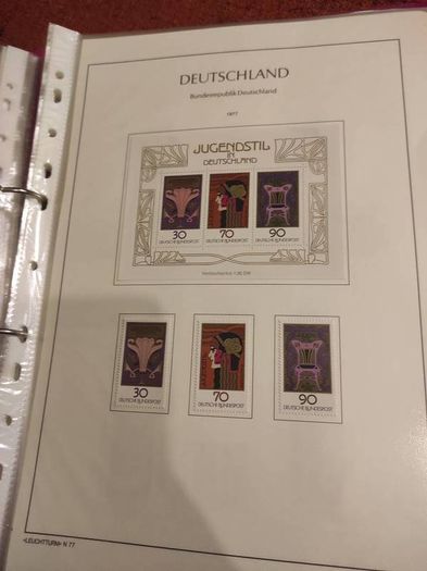 GERMANY 1975-82 album with stamps