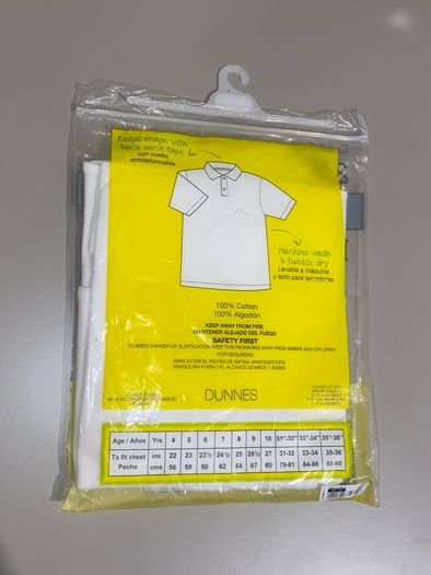 New polo shirts (age 7)